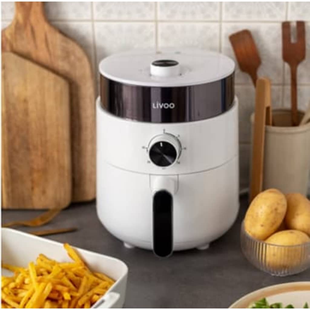 Livoo livoo airfryer multifunctioneel 1200 w 2,5 l wit