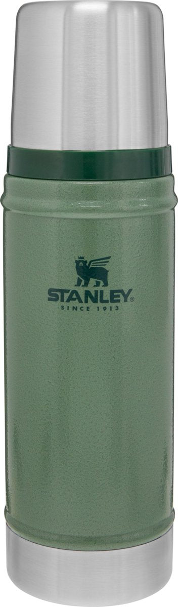 Stanley classic legendary thermosfles 0.47l - houdt 15 uur warm of koud - lekvrij - vaatwasserbestendig - bpa-vrij - voor koffie, thee en meer - roestvrijstalen thermoskan - hammertone green