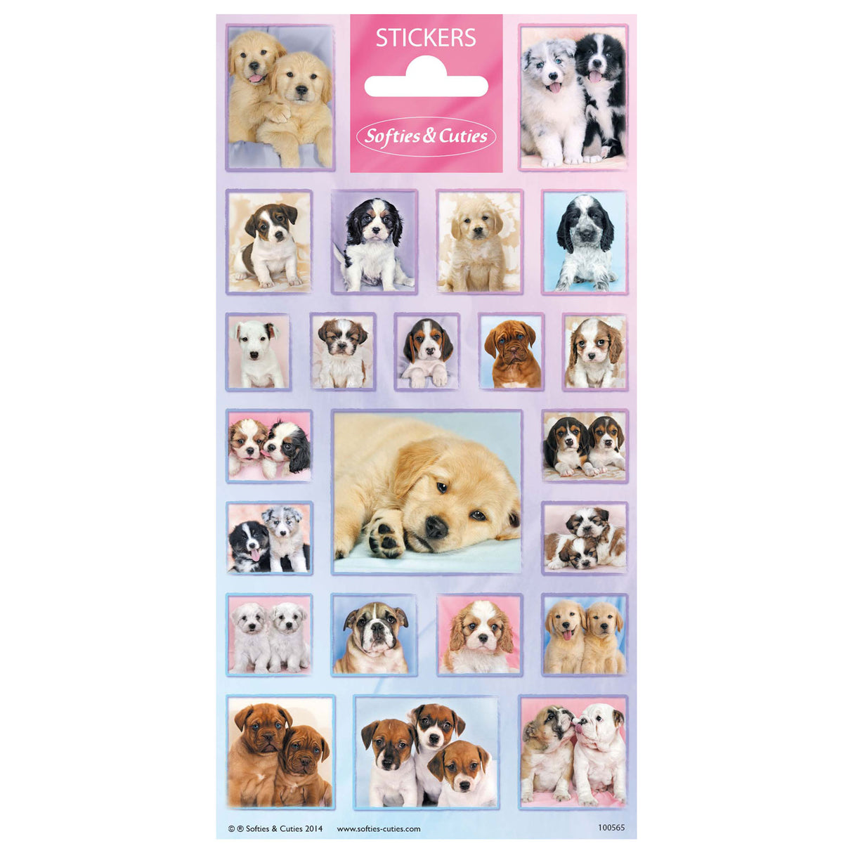 Totum stickervel cutie puppies