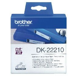 Brother lettertape dk22210 29mm x 30500mm wit