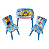 Paw patrol set houten tafel met twee stoelen - 3dlg.