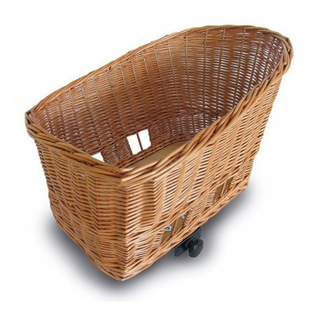 Basil Pasja - hondenfietsmand – large - 50 cm - achtermand – natural