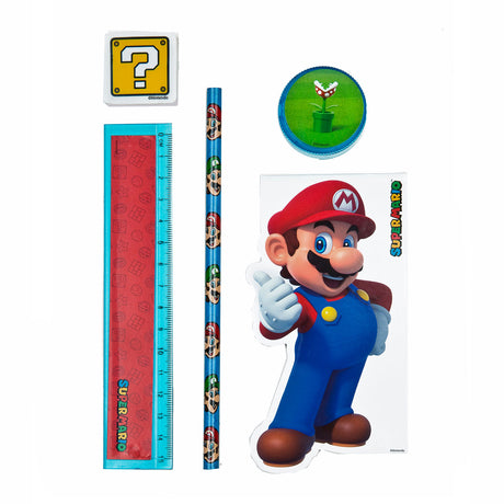 Kids Licensing Super Mario Stationery Set, 5dlg.