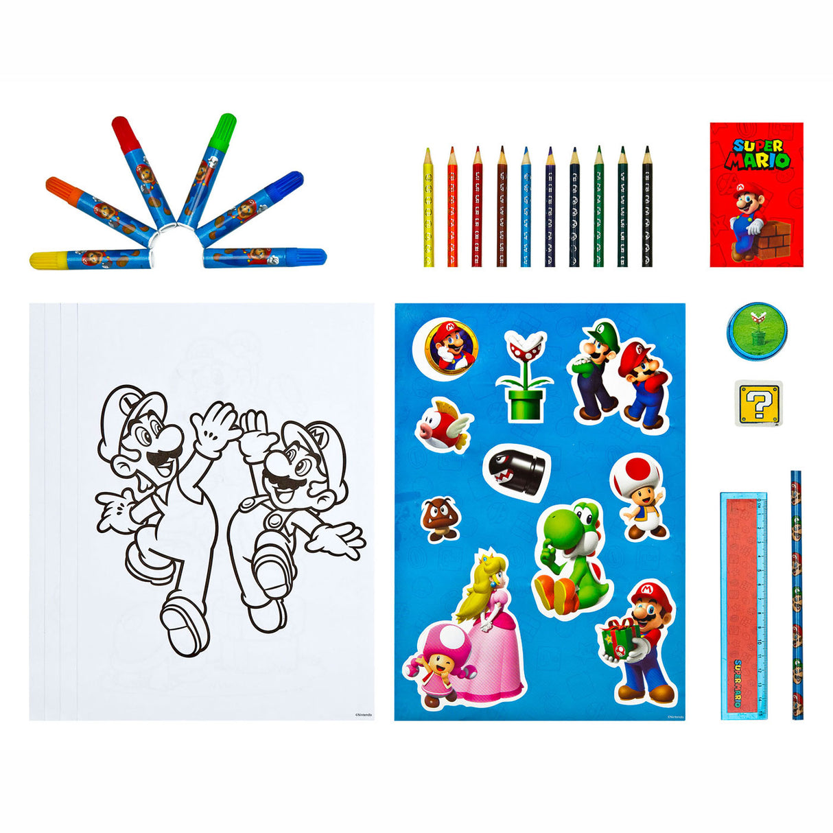 Kids Licensing Super Mario Stationery Set Tower, 35dlg.