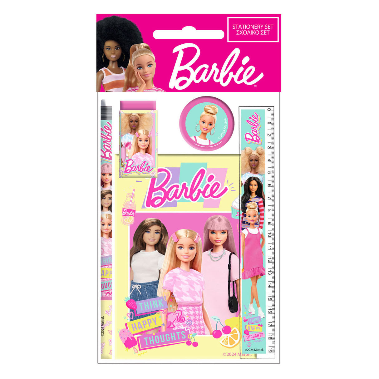 Barbie Schrijfset Barbie, 5dlg