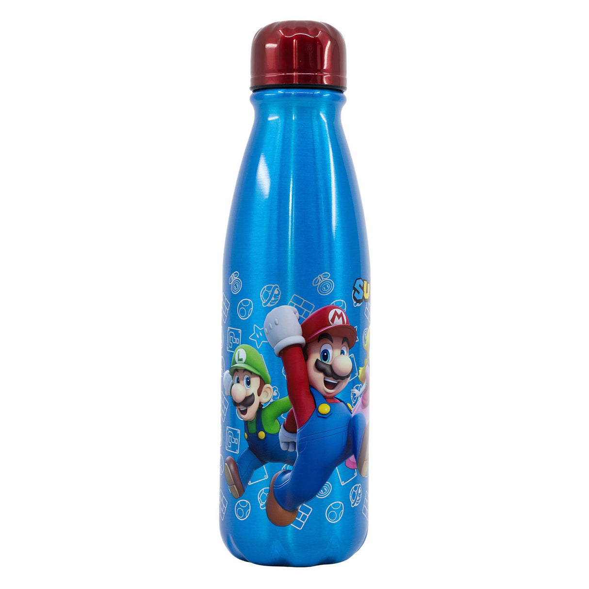 Super mario drinkfles aluminium , 600ml