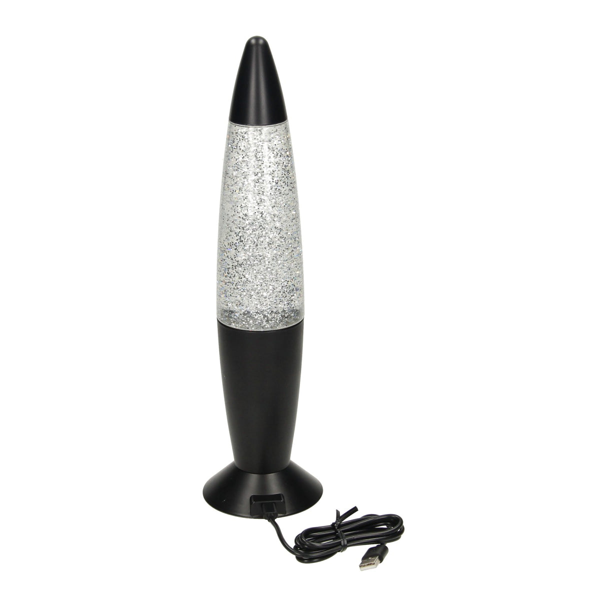 Glitter led lamp kleurveranderend, 34cm