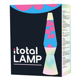I-total lavalamp - lava lamp - sfeerlamp - 40x11 cm - glas aluminium - 30w - rainbow dream - xl1779