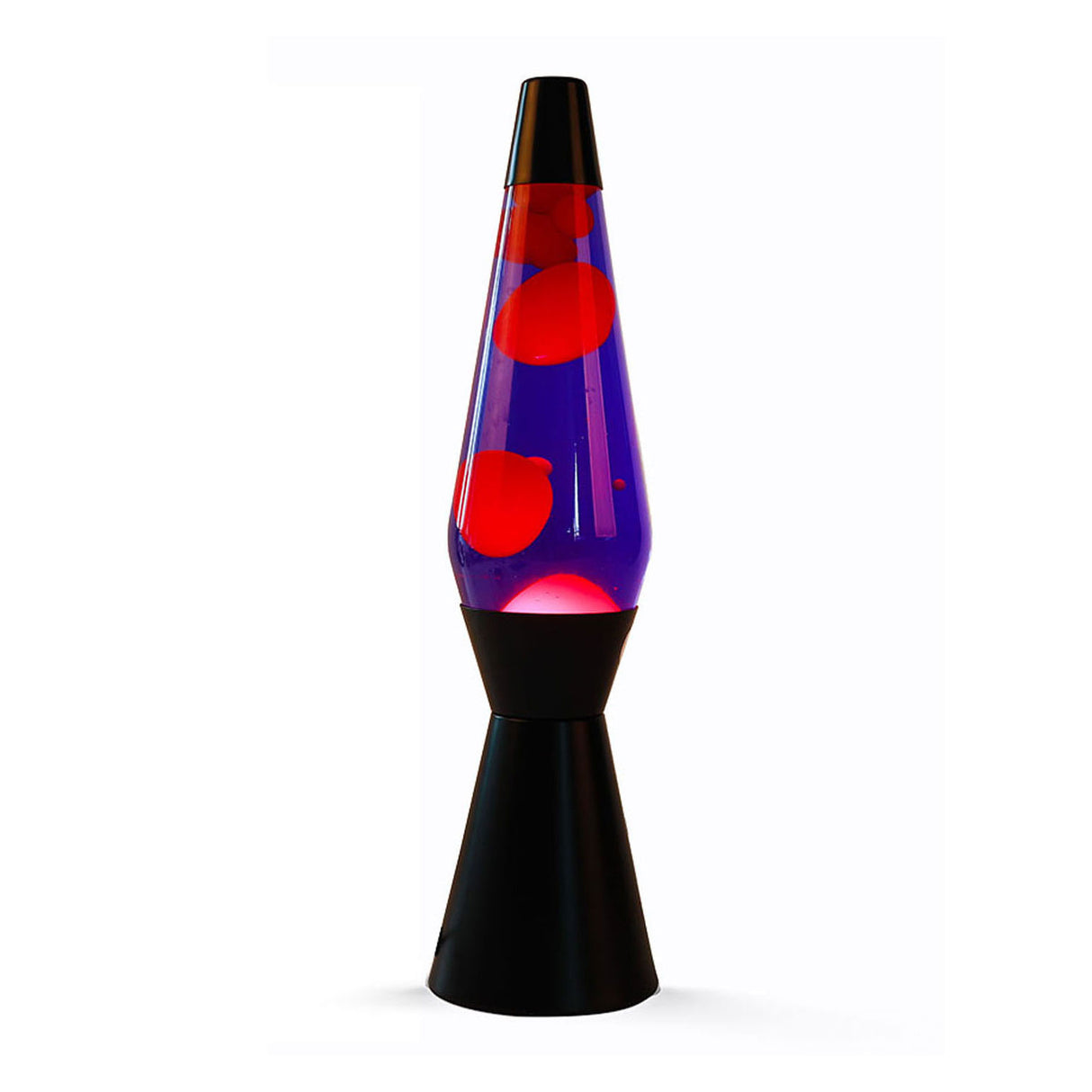 lavalamp zwart paars, 40cm