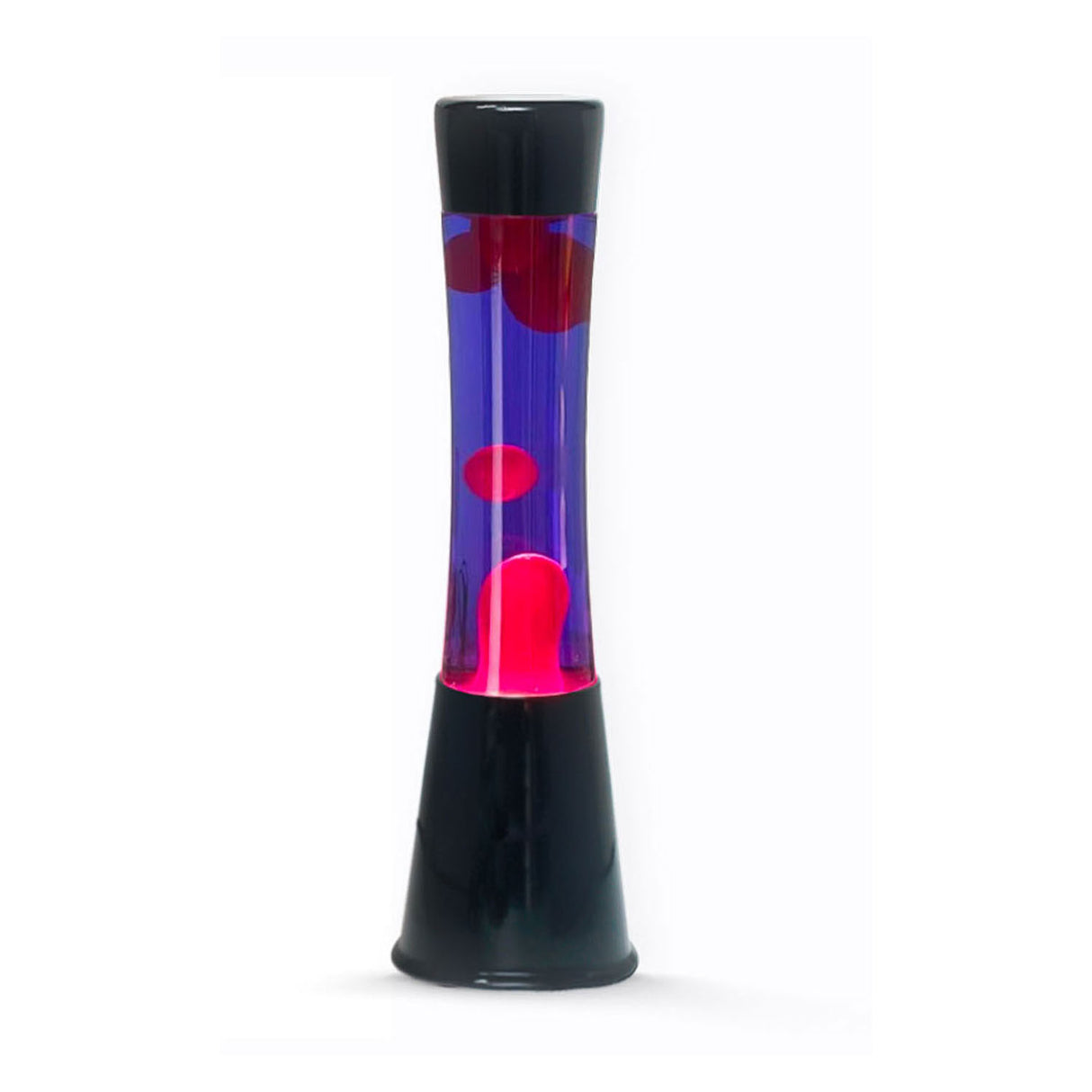 Itotal lavalamp zwart paars roze, 40cm