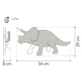 Van tjalle en jasper - dino wandlamp triceratops - hout