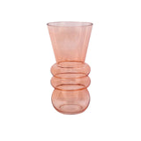House of nature vaas balatan glas 25cm roze