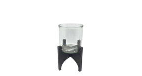 Tealight holder rawis d19 h27cm black