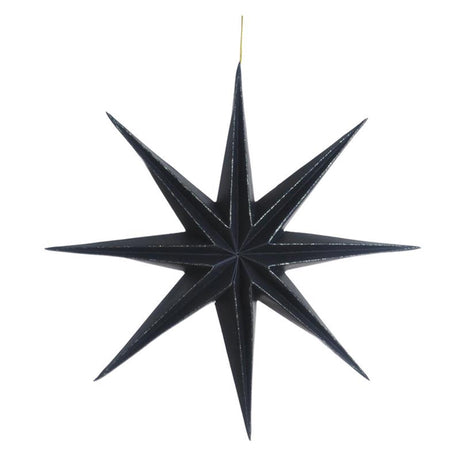 House of nature hanger ster papier ø28cm zwart