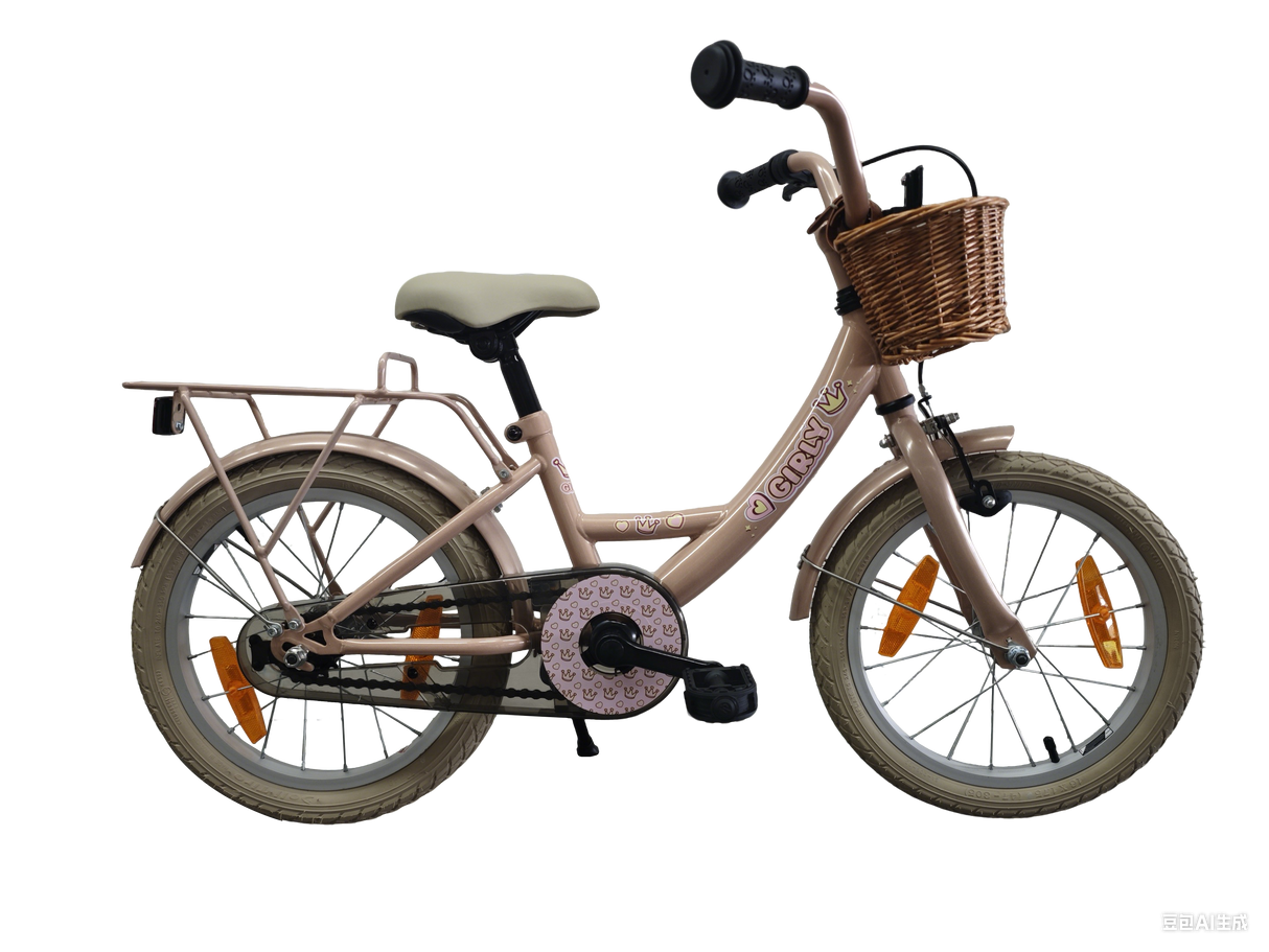 Hulzebos cycle parts b.v. bfk 16 girly meisjes roze + mand 16gg30