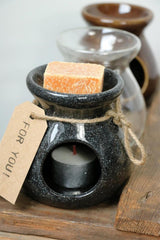 Ideas 4 seasons vesuvius geurbrander zwart ø10x10cm