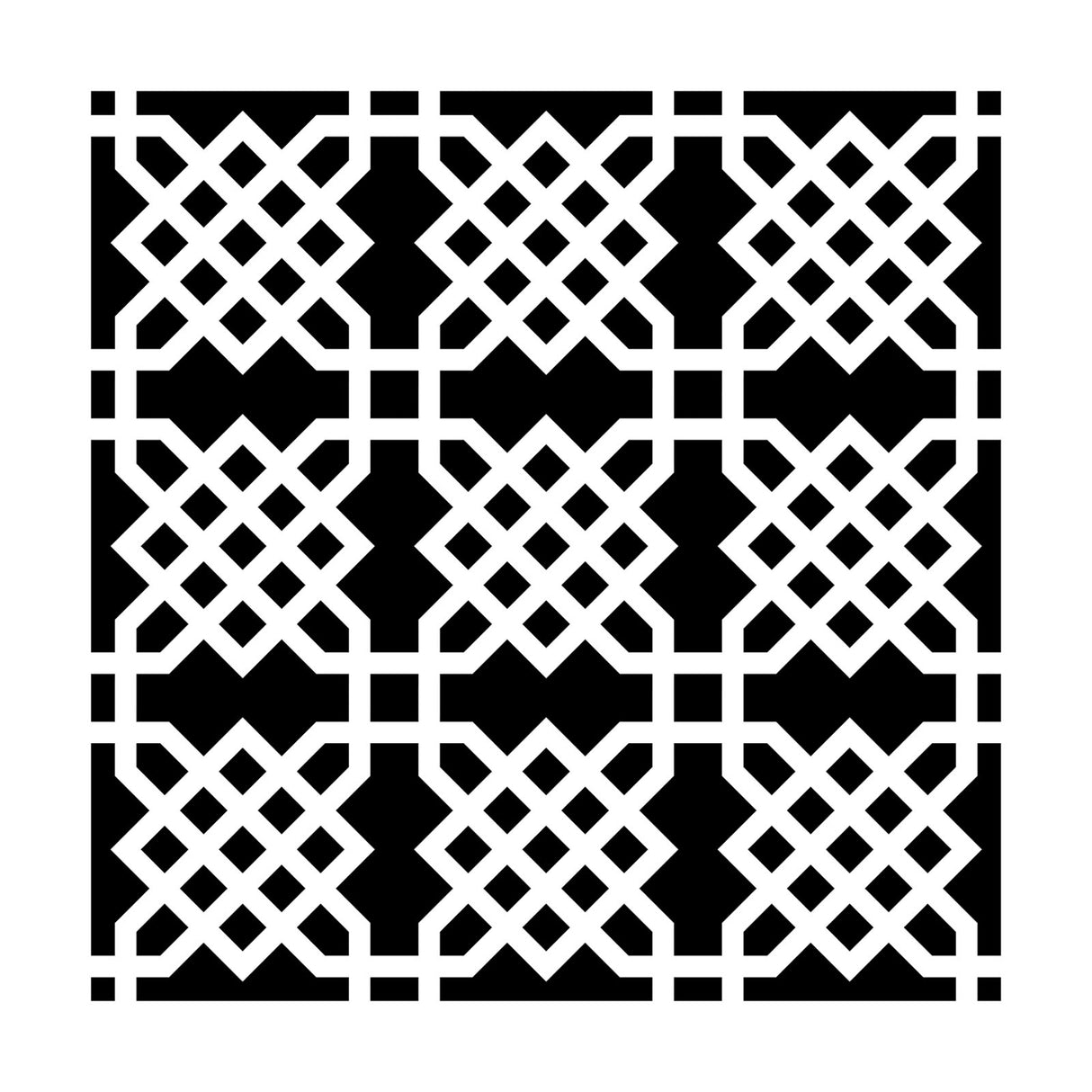 The crafter's workshop • template 15x15cm knot garden