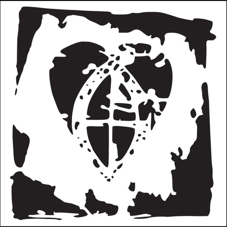 The crafter's workshop • template 10x10cm crusaders heart