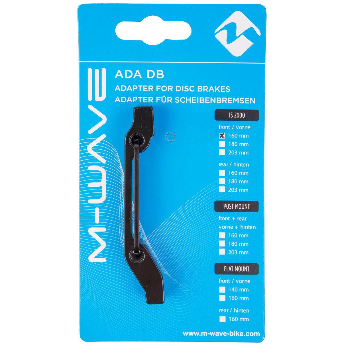 M-wave ada db is1 adapter for disc brakes