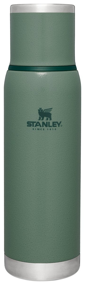 Stanley adventure to-go thermosfles 1l - 25 uur warm - 27 uur koud - lekvrij - geïsoleerd deksel - bpa-vrij - doorschenkstop om gecontroleerd te schenken - hammertone green