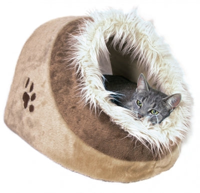 Trixie kattenmand iglo minou beige bruin