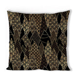 Ambiente kussenhoes luxury trees zwart
