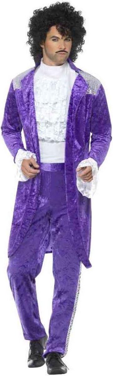Smiffys 80's purple prince kostuum - maat l