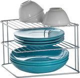 Metaltex palio hoekkastrek 25x25x19cm zilver