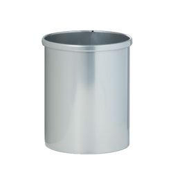 Prullenbak vb100100 15ltr 25,5x36cm zilver