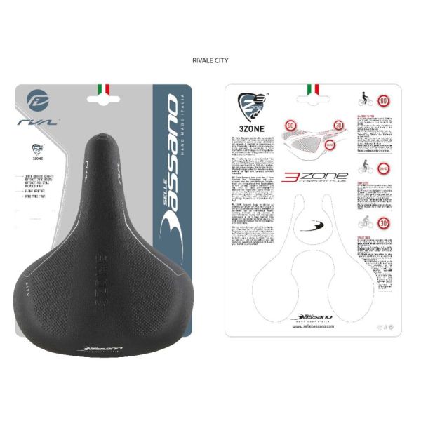 Zadel Sb Volare rivale 3zone city zwart