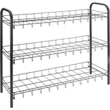 Metaltex shoe schoenenrek 3 etages 64x23x59 cm zwart