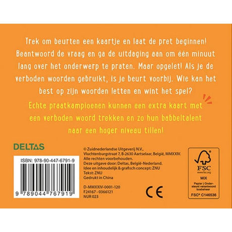 Deltas let op je woorden! kaartspel
