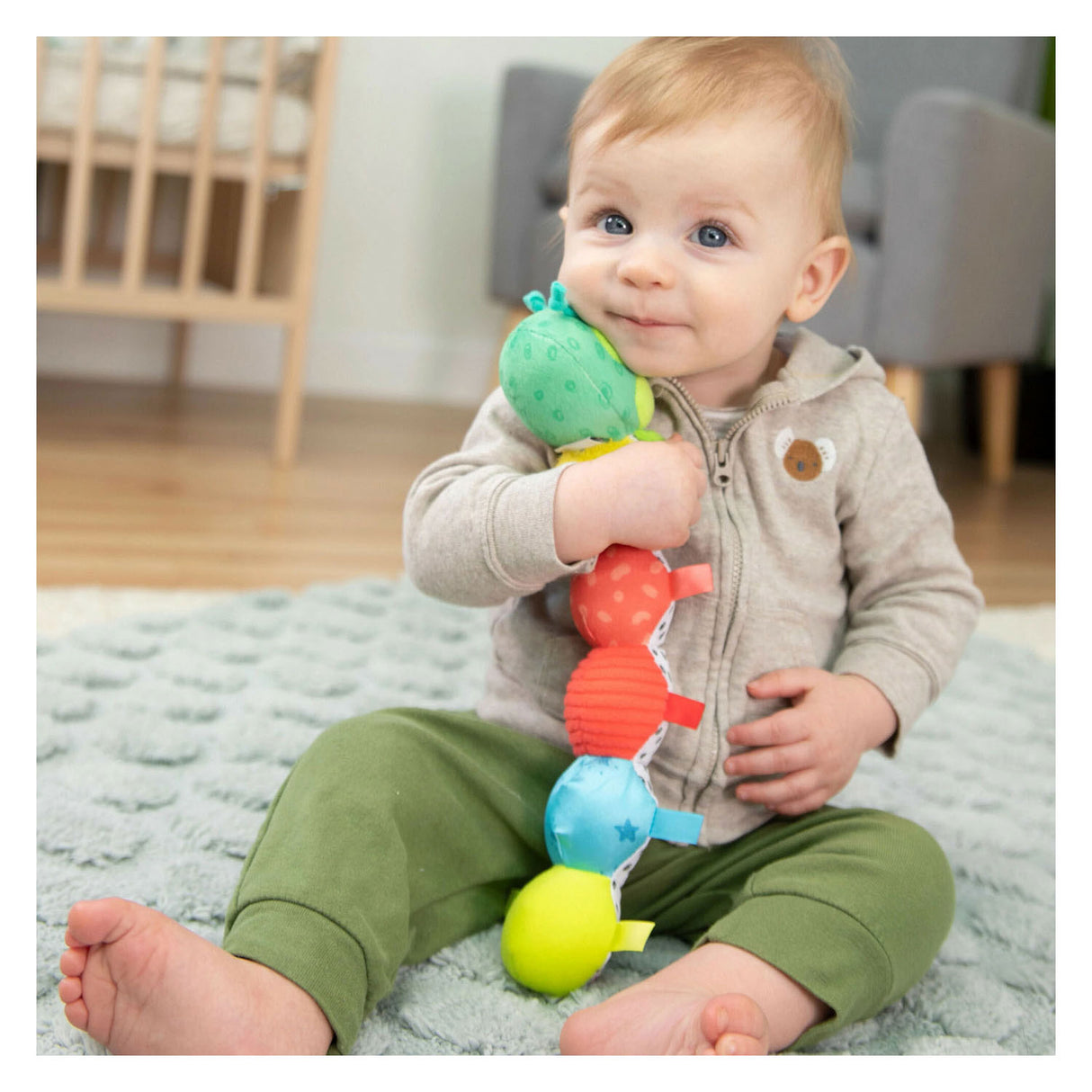 Lamaze fidget fun caterpillar knuffel