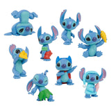 Disney Stitch Set van 8 Speelfiguren