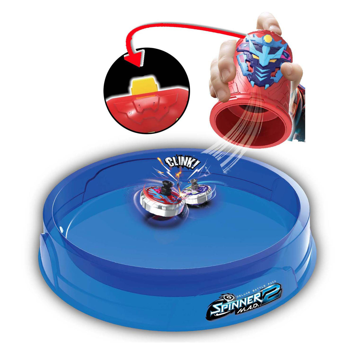 Silverlit spinner mad 2 deluxe battle pack - 2 shakers, 2 spinners, 1 battle arena