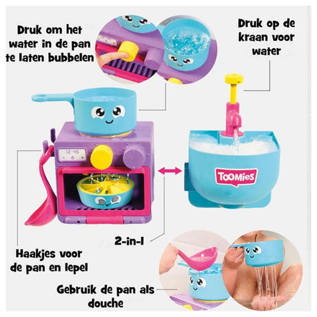 Tomy bubbels en bakken - keuken voor in bad