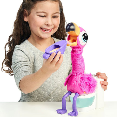 Little live pets - gottago flamingo - interactieve knuffel - zingt, danst en legt échte drolletjes