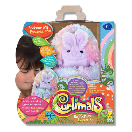 Spectron Curlimals Bo The Rainbow Bunny Interactieve Knuffel