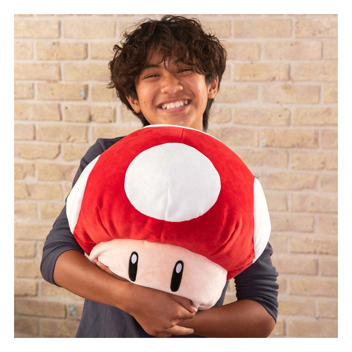 Tomy mocchi mocchi mega super mario mushroom pluchen knuffel