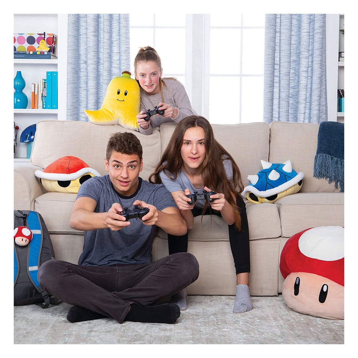 Tomy mocchi mocchi mega super mario mushroom pluchen knuffel