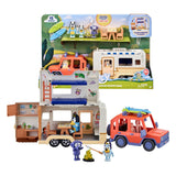 Moose toys bluey 4wd auto en kampeeravonturen deluxe speelset