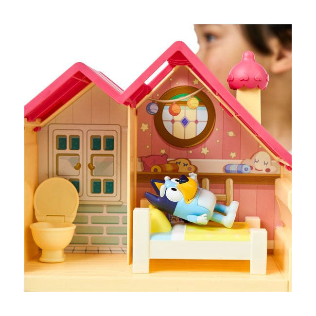 Moose Toys Bluey Mini Speelhuis met Meubels en Speelfiguur