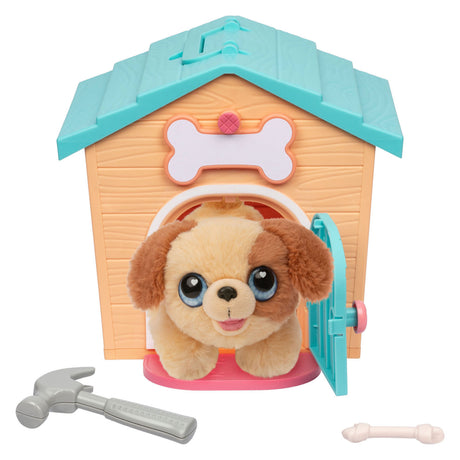 Little live pets verrassingspuppy knuffel in hondenhok