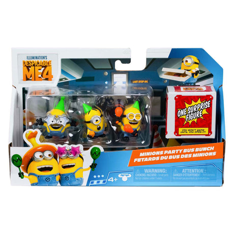 Moose Toys Despicable Me 4 AVL Squad Speelfiguren 4-pack