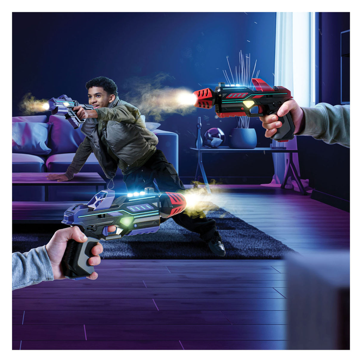 Vapor strike pistols lasergame spel, 2-pack