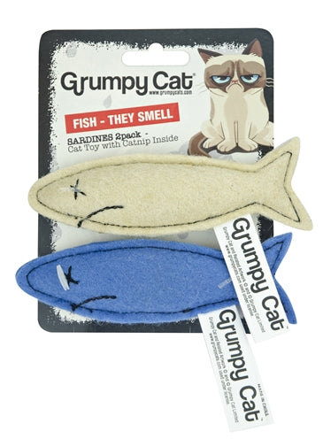 Grumpy Cat Sardines mat Catnip