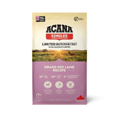 Acana Singles grass-fed lamb dog