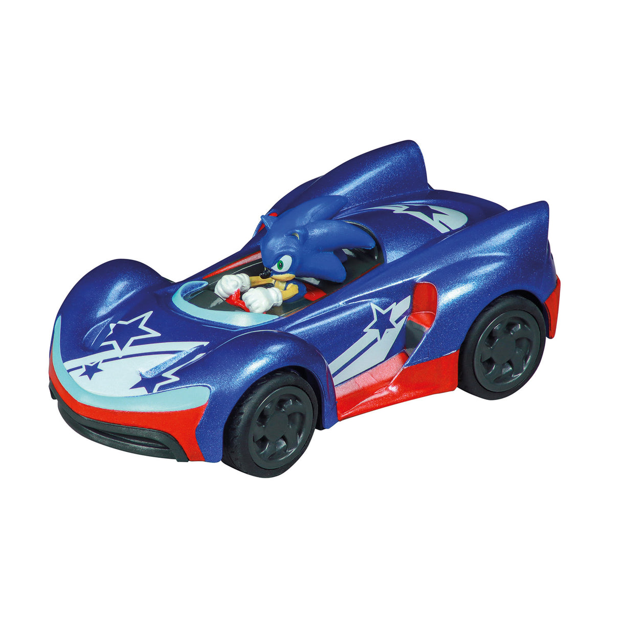 Sonic Pull Back Auto Team Racing Blauw