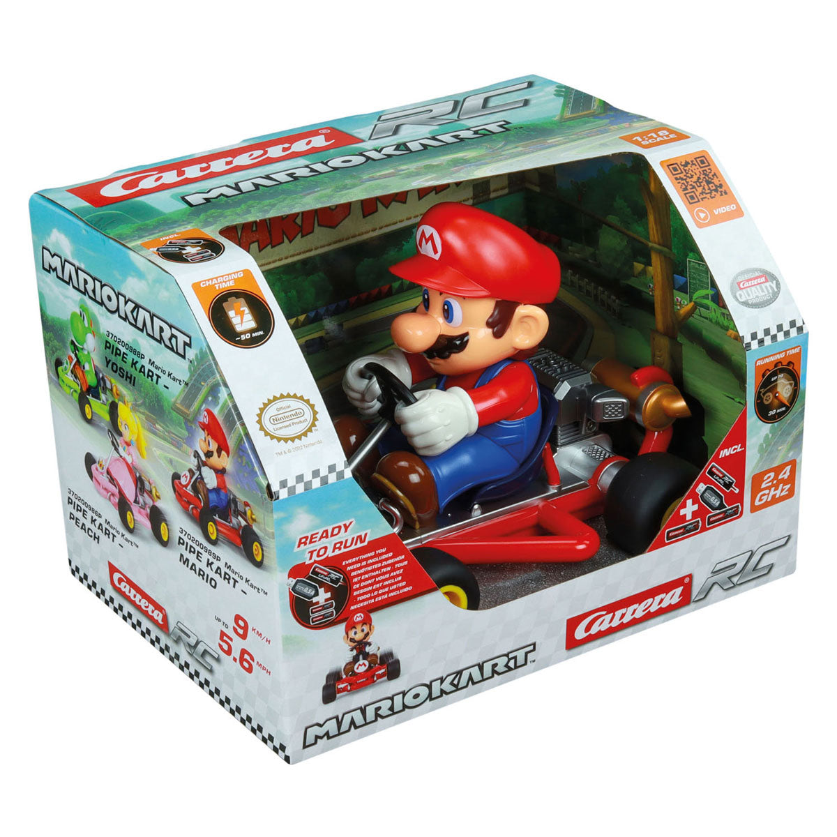 Carrera RC Super Mario Pipe Kart Mario Bestuurbare Auto