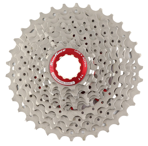 Sunrace csrzz800 cassette 12 speed 11-30t metallic zilver in box